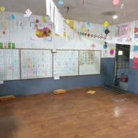 Classrooms for pre-primary level students have attached washrooms