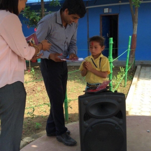 Prize distribution of handwriting competition